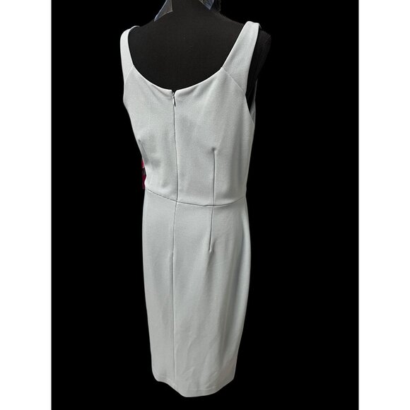 Betsey Johnson Sleeveless Sheath Dress Women 10 blue Scoop Neckline workattire - Picture 7 of 9